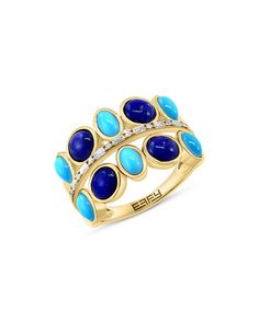 Luxury Blue Multi-stone Turquoise Ring, Fine Jewelry Multi-stone Turquoise Ring In Yellow Gold, Elegant Multi-stone Turquoise Ring In Yellow Gold, Elegant Blue Turquoise Ring In 14k Gold, Elegant Yellow Gold Multi-stone Turquoise Ring, Diamond Rings With Price, Turquoise Gold Ring, Statement Rings Diamond, Yellow Gold Diamond Ring