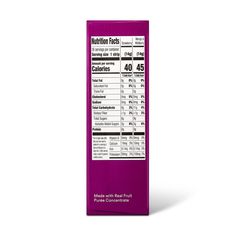 the back side of a carton of milk with information label on it and an additional amount of calories