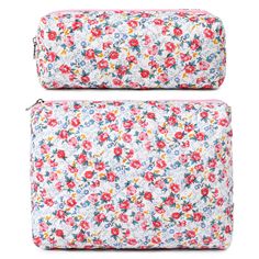 PRICES MAY VARY. Soft and Premium Cotton Material-- The cute quilted makeup bags are made of cotton, lightweight and good in texture, durable to use. which can be kept for a long time. Quilted Floral Makeup Bag-- A vintage quilted handmade makeup bag featuring a gingham inner lining and outer quilting, distinctive pattern design and color matching, original and always popular, ideal for carrying and using during your travels Perfect Size and Capacity-- It measures 9.5× 7 inches/8× 3.5 inches. Po Puffer Bag Aesthetic, Glossier Makeup Bag, Quilted Makeup Bag, Handmade Makeup Bag, Glossier Makeup, Puffer Bag, Cute Makeup Bags, Glossy Makeup, Bag Aesthetic