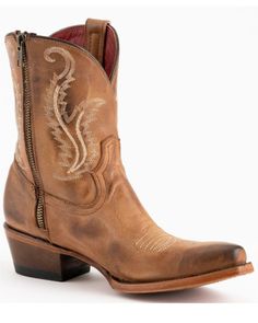 Ferrini Women's Molly Western Boots - Snip Toe , Brown Womens Cowgirl Boots, Cowgirl Fashion, Boot Barn, Western Boots Women, Belt Purse, Rounded Toe Boots, Cowboy Boots Women, Heel Caps, Western Boho