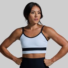 Not all sports bras are made with high-intensity support in mind. But that wasn’t the case when we designed our Out Of Line Sports Bra. For the women who want equal parts compression and a soft-to-the-touch feel, this one’s for you. Jump, run, punch, lift—this sports bra was made to support you through it all with distraction-free comfort. Fitted White Sports Bra With Built-in Bra, White Compressive Bra With Light Support, White Breathable Activewear For Yoga, Compressive White Sportswear Activewear, White Compression Activewear For Light Sports, Technical Sports Bra With Light Support, Sporty White Activewear With Medium Bust Support, White Sporty Activewear With Built-in Bra, White Compressive Activewear For Gym