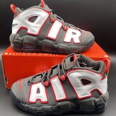 Nike Air More Uptempo Gs Black Red White Grey Dh9719-200 Size 4.5y = Women’s 6. Brand New Condition. Never Worn. No Lid 100% Authentic Size 4.5y/Women Size 6 Model #: Dh9719-200 Contact Us With Any Questions You May Have. We Offer Bundle Discount, Shipping Savings. Check Out Our Store! We Have Cool Clothing From Brands Nike, Jordan, Under Armour, Etc. We Also Have For Sale New Or Used Video Games. Make Sure To Follow Us For Regular Footwear & Clothing. Nike More Uptempo Shoes Red, Red Outdoor Basketball Shoes With Boost Midsole, Outdoor Red Basketball Shoes With Boost Midsole, Red Outdoor Sneakers With Branded Insole, Red Non-slip Sneakers For Outdoor Activities, Casual Low-top Basketball Shoes For Outdoor Activities, Red Low-top Basketball Shoes For Outdoor, Red Sporty Outdoor Basketball Shoes, Red Outdoor Basketball Shoes