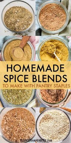 homemade spice blends to make with pantry staples