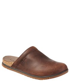 From L.L.Bean&#x2C; the Go Anywhere Leather Clogs feature:Durable full-grainLeather liningCork-wrapped EVA midsole for comfortSlip-on closureRubber outsoleImported. Clog Shoes Outfit, Suede Mules, Leather Clogs, Shoe Closet, Clogs Shoes, Dream Shoes, Nubuck Leather, Dillard's, Ll Bean