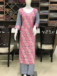 A stunningly marvellous outfit. This outfit features kashmir jaal aari embroidery with hand art pearl work on shirt and on the pallas (two side border) of the dupatta.- - - - - - - - - - - - - - - - - - - - Product DetailsCondition: Brand NewF A B R I CShirt: Viscose GeorgetteDupatta: Viscose GeorgetteLower: Indian CrepeUnstitched47+ inches of Shirt Length and sleeves up to 3 quarters.Care Instructions: Dry Clean Only✿Subscribe to our Newsletter to get a 20% Discount/Coupon Code in your email In Silk Fitted Sharara With Multicolor Embroidery, Fitted Silk Sharara With Multicolor Embroidery, Festival Semi-stitched Tussar Silk Palazzo Set, Anarkali Fitted Set With Multicolor Embroidery, Fitted Sharara With Multicolor Floral Embroidery, Elegant Art Silk Sets With Multicolor Embroidery, Elegant Multicolor Embroidered Sets For Diwali, Elegant Sets With Multicolor Embroidery In Art Silk, Fitted Silk Sets With Multicolor Embroidery