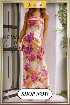 Floral Strapless Backless Midi Dress Backless Midi Dress, A Goddess, Midi Length Dress, New Dress, Floral Pattern, Sapphire, Midi Dress, Floral