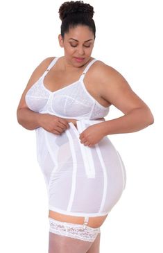 Rago 1294 Extra Firm Girdle - Open Bottom Girdle – Rago Shapewear Girdles Shapewear, Elegant Moments, Rave Festival, Maid Dress, Nylon Stockings, Vintage Lingerie, Plus Size Lingerie, Festival Outfits, Shopping Outfit