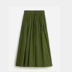 Green Cotten Skirt ~ Nwt Lined Pull On Style Excellent Condition Never Worn Fall Daywear Skirted Bottoms, Green Flared Skirt With Elastic Waistband, Fall Flared Skirt For Daywear, Solid Color Tiered Skirt With Pleated Waist, Casual Tiered Maxi Skirt With Pleated Waist, Day Out Pleated Waist Skirt, Casual Fall Maxi Skirt For Daywear, Casual Cotton Maxi Skirt With Pleated Waist, Casual Maxi Skirt For Fall Daywear