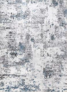 an abstract rug with blue and white colors on it, including the area in which there is