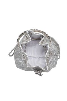 Embrace the spotlight with our Vontrice Rhinestone Evening Bag - it's not just an accessory, it's a showstopper. Draped in all-over rhinestones and accented with elegant tassels, this dazzling drawstring bucket silhouette, lined with luxurious fabric, takes the phrase 'shine bright like a diamond' to a whole new, portable level. Evening Bucket Bag With Rhinestones, Evening Bucket Bags With Rhinestones, Luxury Bags With Rhinestone Fringe, Elegant Bucket Bag With Rhinestones, Elegant Rhinestone Bucket Bag, Luxury Party Bags With Rhinestone Fringe, Evening Bag With Rhinestone Fringe, Evening Bags With Rhinestone Fringe, Glamorous Bucket Evening Bag