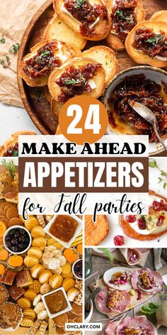 24 make ahead appetizers for fall parties