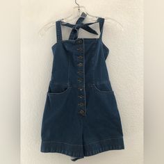 Stretch Denim Romper Rare Find!! Denim Romper, Betsey Johnson, Stretch Denim, Pant Jumpsuit, Jumpsuit Romper, Color Blue, Size 2, Pants For Women, Rompers