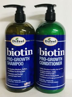 Difeel ~ Biotin Pro-Growth Shampoo & Conditioner ~ Prevent Hair Loss 33.8 fl oz. Healthy Cleanse, Increase Hair Growth, Regrow Hair, Healthy Lifestyle Habits, Hair Cleanse, Hair Control, Body Hair Removal, Healthy Hair Growth, Promotes Hair Growth