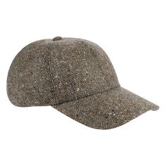 "Our Donegal Tweed Baseball Cap has the history and tradition of Donegal Tweed woven into each piece of fabric. It's soft to the touch and has small specks of colour called \"flaws\" which aren't noticeable from a distance, but up close give the tweed a multi colour affect. Thus, no two pieces of tweed are the same. The Stunning Landscape of Donegal provides inspiration for the colour and texture, while originality is achieved through the blending of wool into unique yarns which are used to weav Brown Wool Visor Hat, Classic Brown Baseball Cap For Winter, Classic Tweed Hat With Short Brim, Wool Six-panel Winter Hat, Winter Wool Six-panel Hat, Fall Wool Visor Hat, Wool Visor Hat For Fall, Fall Wool Hat With Visor, Classic Adjustable Tweed Hat