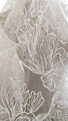 "Elegent Lace Fabric Ivory Floral Retro Sequined Bridal Lace New Design Lace fabric For Wedding Dress Fashion Dress High Quality Width: 53\"(1.35 meters) This listing is for 1 Yard. There are 15 yards in 1 roll. Please Note this fabric is sequined. All the lace are perfect for wedding dress, lingerie, bra, dresses, dolls, bridal veil, altered art, couture, costume, jewelry design, pillowcase, home decor and other projects you could imagine. For more quantity, please feel free to convo me for cus How To Trim Roses, Wedding Dress Fashion, For Wedding Dress, Sewing Material, Wedding Dress Styles, Bridal Lace, Embroidered Lace, Cotton Lace, Dress Fashion