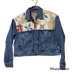 Authentic New With Tags No Damage Flawless Condition Bundle To Save Max Last Pic Is To Show Fit Only Actual Jacket In All Other Photos Except Last Photo Ralph Lauren Patchwork, Patchwork Denim Jeans, Patchwork Denim, Denim Patchwork, Denim Jean Jacket, Denim Jean, Jean Coat, Jean Jacket, Polo Ralph