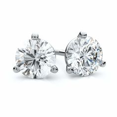 2 Carat Total Weight Lab-Grown Diamond Studs at Regard Martini Set, Beautiful Diamond Earrings, Diamond Earrings Studs Round, Colorless Diamond, Diamond Stud Earrings, Diamond Stud, Screw Back Earrings, 2 Carat, Austin Texas