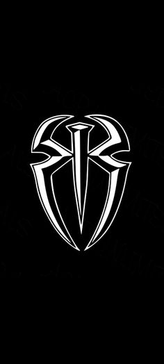 a black and white logo with the letter k in it's center, on top of