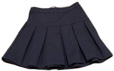 Casual Navy Pleated Skort, Navy Casual Pleated Skirt Skort, Navy Casual Pleated Skort, Casual Fitted Navy Skort, Casual Navy Skort, Casual Navy Skirt For School, Casual Cotton Skirt By Gap, Navy Pleated Skort Casual Style, Navy Pleated Casual Skort