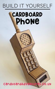 the cardboard phone is made to look like a cellphone