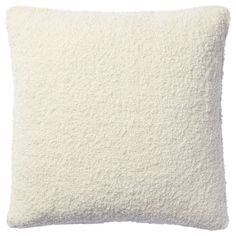 a white pillow on a white background