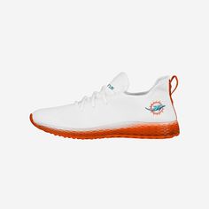 Miami Dolphins Gradient Midsole White Sneakers FOCO 7 - FOCO.com White High-top Custom Fade-resistant Sneakers, Collegiate Basketball Shoes With Boost Midsole, Collegiate Basketball Shoes With Boost Midsole For Sports, Casual Running Shoes With Boost Midsole For Sports, Collegiate White Basketball Shoes With Boost Midsole, White Low-top Custom Sneakers For Sports, Low-top Fade-resistant Running Shoes For Sports Events, Casual Custom Sneakers For Sports Season, Low-top Running Shoes With Boost Midsole