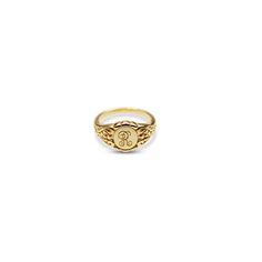 The Hand Engraved Script Letter Ring Metal: Sterling Silver 18KT Gold Vermeil ﻿Signet Size: ﻿10x10mm Ready To Ship + Initial Earrings Studs, M Jewelers, Gold Initial Ring, Signature Rings, Initial Earrings, Letter Ring, Script Lettering, Initial Ring, Gold Initial