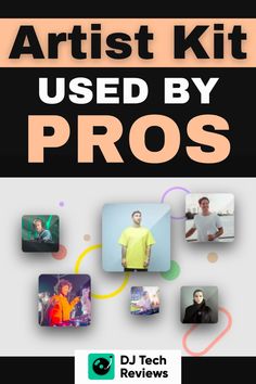 the artist kit used by pros is shown in this image, with photos and text