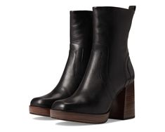 Women's Steve Madden Edson Bootie | Zappos.com Square Boots Outfit, Women’s Boots, Cute Winter Shoes, Brown Short Boots, Winter Work Shoes, Square Boots, Short Brown Boots, Boot Heels, Brown Heeled Boots