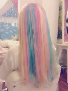 Cotton Candy Hair, Cute Hair Colors, Candy Hair, Hair Streaks, Hair Idea