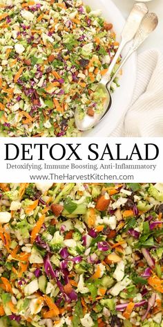 Inflammation Diet Recipes, Detox Salad, Resep Diet, Mediterranean Diet Recipes, Detox Recipes, Veggie Dishes, Spaghetti Squash, Healthy Salad Recipes