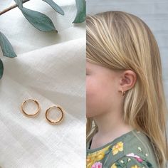 Beautiful gold hoop huggie earrings for children! These stainless steel, 18k gold plated small hoop earrings make the perfect gift for your little girl. Hinge closure for easy on/off. D E T A I L S: -Children's gold hoop huggie earrings -14mm size -Stainless Steel, 18k gold plated -Trendy, minimalist design -Perfect for any occasion! V I E W - O U R - O T H E R - K I D S - J E W E L R Y: https://www.etsy.com/shop/JewelryVV?section_id=22076012 See all of our designs: https://www.etsy.com/shop/Jew Earrings For Baby Girl Gold, Hypoallergenic Huggie Cartilage Earrings As Gift, Hypoallergenic Small Hoop Cartilage Earrings As A Gift, Hypoallergenic Huggie Earrings, Gold Hypoallergenic Huggie Hoop Earrings, Huggie Hoop Earrings In Gold, Hypoallergenic, Hypoallergenic Small Hoop Huggie Earrings, Tiny Gold Huggie Hoop Earrings, Hypoallergenic Huggie Cartilage Earrings