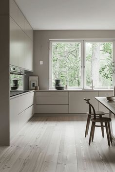 By Alan George Imagine stepping into a kitchen that embodies the very essence of simplicity, functionality, and timeless elegance. Picture yourself surrounded by a space... #scandinaviankitchen Kitchen Nordic, Hardware Ideas, Victorian Bed, Kitchen Layouts, Mid Century Minimalist, Nordic Kitchen