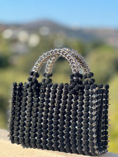 Blackberry' Berry beads & Crystal beads  Very spacious fits any: ✨phone,  ✨wallet ,  ✨lipstick,  ✨keys & many other accessories  Can be created in any available colour Black Evening Bag, Party Purse, Clutch Handbag, Crystal Jewelry, Blackberry, Crystal Beads, Evening Bags, Purses And Handbags, Berry