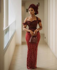 Traditional Skirts, Glamouröse Outfits, Nigerian Lace Styles Dress, Nigerian Lace Styles, Traditional Wedding Attire, Lace Dress Styles, Nigerian Lace, Aso Ebi Styles, Asoebi Styles