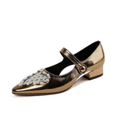 Get ready to step up your shoe game with Maria Heart Embellished Mary Janes Flats! These flats feature a heart design embellishment, adding a playful and unique touch to your outfit. Perfect for any casual or dressy occasion, these flats will have you feeling confident and stylish. Gender: WOMEN Item Type: Flats, Loafers, Mary Janes Upper & Lining Material: Genuine Leather Pump Type: Mary Janes Fashion Element: CRYSTAL, Patchwork Insole Material: Sheepskin Closure Type: Buckle Strap SIZE CHART P Mary Janes Flats, Feeling Confident, Retro Party, Pump Types, Mary Jane Heels, Mary Jane Flats, Party Shoes, Leather Pumps, Shoe Game