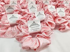 📢  Introducing our Quinceañera Favor Hair Scrunchies 🤍 - the perfect blend of style and sentimentality. These custom-designed scrunchies are not only fashionable accessories but also a heartfelt way to commemorate your XV años celebration. 🖤 Silk Satin Scrunchies Size : 13 cm / 4.5in  Shiny glow and soft touch 🖤 Perfect for any occasion - Daily use for styling  - Ideal for any hair type - Birthday Party Favors - Various Parties - Wedding Favors - Bridal shower gifts 🖤 SHIPPING * Each item is made-to-order. Please allow 1-3 days to process. We send all packages through USPS. * If you would like your order rushed, please send us a message PRIOR to confirming the deadline can be met. 🖤 IMPORTANT INFO * We can not accept any returns at this time due to hygiene reasons unless there was a Quince Favors, Quince Gifts, Quinceanera Party Favors, Sweet 16 Party Favors, Quinceanera Gifts, Quinceanera Favors, Satin Scrunchies, Quince Ideas, Fashionable Accessories