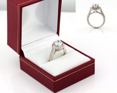 This brand new ring is made of Solid 14k White gold and authenticated with a 14k stamp. It has a dazzling high polished finish with Rhodium plating to make its shininess last longer . The natural White sapphire makes it a fine jewelry for collection. This ring is absolutely stunning and I am confident you will love it. The stone is not fully set,but will be once sold. This allows us to safely resize the ring or recast. Specs: CONDITION :Brand New. (Made to order) MATERIAL: Solid 14K White gold w Luxury Brilliant Cut Diamond Ring For Proposal, Luxury Silver Brilliant Cut Halo Ring, Luxury Silver Halo Ring With Brilliant Cut, Luxury Diamond Ring With Diamond Accents For Proposal, Silver Luxury Halo Ring With Brilliant Cut, Luxury Wedding Halo Ring Gia Certified, Luxury Gia Certified Halo Wedding Ring, Luxury Silver Halo Diamond Ring, Classic Silver Halo Ring For Proposal