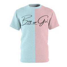 Thick microfiber knit fabric of this high quality unisex shirt wicks perspiration rapidly away from the skin, drawing it to the surface where it quickly evaporates. 100% Polyester , Regular fit, Tagless , Runs true to size. There is Not A Seam down the Middle. Additional Gender Reveal and Baby Shower items: https://www.etsy.com/shop/InnovativeGiftShop?section_id=36730265 Party Games https://www.etsy.com/shop/InnovativeImageShop?section_id=36448702 Family Matching Blue Pre-shrunk Shirt, Pink Pre-shrunk T-shirt For Gender Reveal, Cute Cotton Shirt For Gender Reveal, Unisex Pink Letter Print T-shirt, Casual Pink Shirt For Birthday, Family Matching Cotton Shirt For Gender Reveal, Pink Family Matching T-shirt With Letter Print, Pink Letter Print T-shirt For Gender Reveal, Family Matching Pink T-shirt With Letter Print