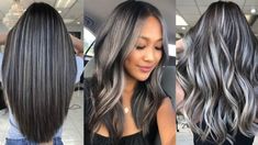 Disimula las canas: smokey hair una tendencia para este 2021 de bajo mantenimiento | MDZ Online Brown Hair With Ash Blonde Highlights, Smokey Hair, Dark Ash Blonde Hair, Highlights Grey, Silver Hair Highlights, Grey Hair Transformation, Black Hair Balayage, Grey Hair Inspiration, Hair Silver