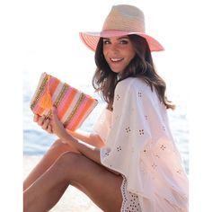 Ensure your face stays shaded this summer with Shiraleah's Armida Hat. Made from a natural paper straw base, this trendy beach hat features a chic orange and pink stripe design on the rim that can match any outfit. Pair with other items from Shiraleah to complete your look! Scout Bags, Lotus Jewelry, Natural Paper, Trendy Beach, Beach Hat, Man Birthday, Pink Stripes, Sun Hat, Stripes Design