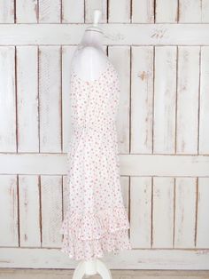 Vintage white/pink polka dot ruffle maxi dress/Gap sleeveless summer dress/cotton sundress Sleeveless Summer Dress, Ruffle Maxi Dress, Canyon Road, Cotton Sundress, Cotton Dress Summer, Sleeveless Dress Summer, Have A Beautiful Day, Dress Cotton, Ruffled Maxi Dress