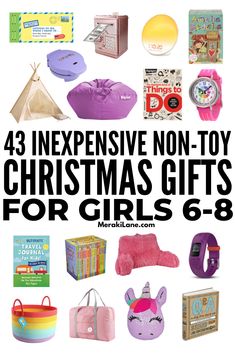 christmas gifts for girls and boys with the title, 43 expensive non - toy christmas gifts for