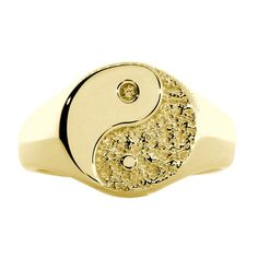 Solid Yin Yang Ring, 14mm in 14k Yellow GoldRetail Price: $2,250.00You Save: $675.00 ( 30% )Online Price: $1,575.00Sziro Style No.: MRZ64014YDesigner: Sziro Jewelry Yin yang symbol is 14mm wide, solid ring.https://youtu.be/ud5iIQqXJjw Symbolic Yellow Gold Round Signet Ring, Symbolic Yellow Gold Diamond Ring, Yin Yang Ring, Yin Yang Symbol, Turtle Charm, Turtle Pendant, Custom Pendants, Cross Charms, How To Make Earrings