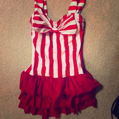 Brand New: Bathing Suit (Dress) Red Dresses For Summer Costume Party, Red Cotton Mini Dress For Party, Bathing Suit Dress, Suit Dress, Bathing Suit, Womens Swim, Bathing Suits, Colorful Dresses, Womens Sizes