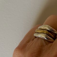 Alchemist Stacking Rings Combination 2 – Chikahisa Studio Lost Wax Ring, Wax Cast Rings, Wax Ring Carving Ideas, Rings Combination, Lost Wax Casting Rings, Wax Carved Ring, Wax Casting Jewelry, Pure Satisfaction, Lost Wax Casting Jewelry