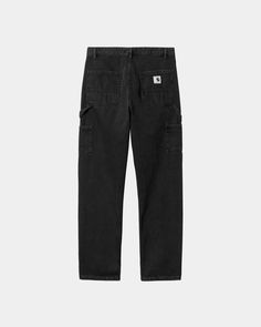 Color: Black (stone washed) - The Women’s Pierce Pant is constructed from our 'maverick' blue denim, which is simultaneously robust and comfortable. This garment is based on a classic work pant, complete with utilitarian pocket detailing. Features subtle Carhartt WIP label detailing on the rear right pocket and contrast stitching. _* 100% Cotton 'Maverick' Denim, 10.5 oz, tapered fit, regular rise, fits true to size, contrast stitching, bartack stitching at vital stress points, tool pockets and Carhart Pants, Carpenter Pants Outfit, Fire Clothes, Women Carhartt, Pants Outfit Men, Black Jeans Men, Carhartt Jeans, Carhartt Pants, Black Cargo Pants