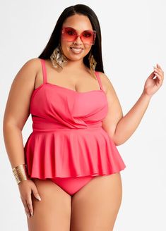 Whether you're a beach babe or pool party princess, this 2-piece set from Nicole Miller will have you making a splash this summer! Stay bold in a beautiful, bright color. Playful Sleeveless Tankini For Beach Party, Playful Sleeveless Tankini For Beach Season, Playful Sleeveless Tankini For Poolside, Pink Sleeveless Tankini For Sunbathing, Sleeveless Pink Tankini For Sunbathing, Summer Pink Swim Dress For Pool, Pink Swim Dress For Summer Pool Time, Pink Swim Dress For Summer Pool Days, Pink Swim Dress For Pool And Summer