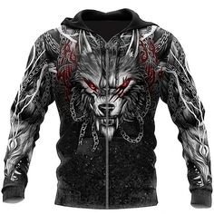 Hombre Sudadera Sudadera Con Capucha Blanco+Gris Oscuro gris claro y negro Blanco+gris claro Vino+Gris Oscuro Vino+Negro Con Capucha Graphic Caballeros templarios Cruz Estampado Trabajo Diario Fin de 2023 - US $26.99 Tattoo 3d, Wolf Graphic, Wolf Hoodie, Bracelet Viking, Comfort Colors Sweatshirt, Thomas Shelby, Men's Pullover, Designer Streetwear, Johnnie Walker