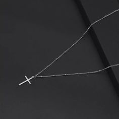 New Silver Cross Pendant Necklace Clavicle Chain Women Men Charm Jewelry Gifts Cute Simple Silver Color Cross Necklaces Pendent And Chain. Smoke-Free Home. Bundle And Save. I Have Many Other Items Listed On My Page. Please Take A Look :) Christian Cross Necklace Aesthetic, Silver Cross Necklace Aesthetic, Necklace Cross Silver, Cross Necklace Simple, Christian Cross Necklace, Cross Necklace Women, Mens Silver Jewelry, Cross Necklaces, Silver Cross Necklace